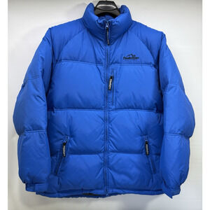 POWDER RIVER OUTFITTERS Mens XL Blue Down Insulated Western Puffer Jacket